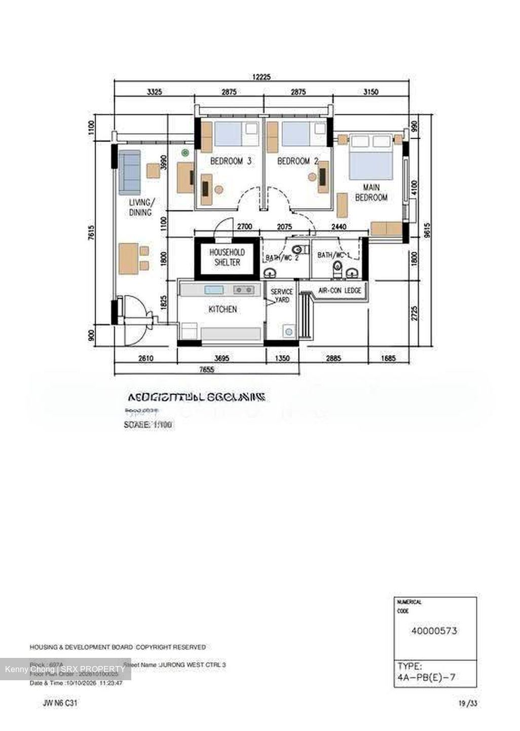 Blk 697A Jurong West Blossom (Jurong West), HDB 4 Rooms #631071001